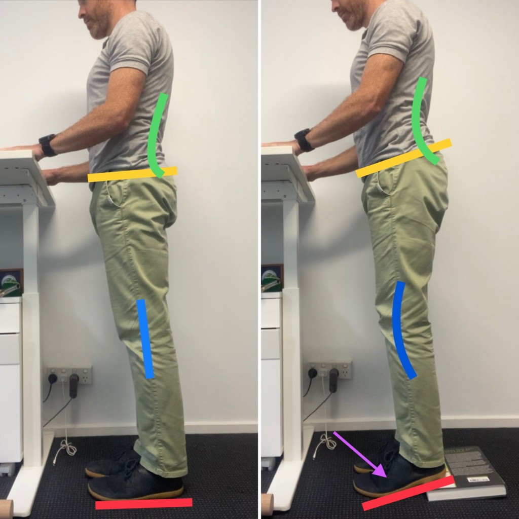 If you are using a standing desk…